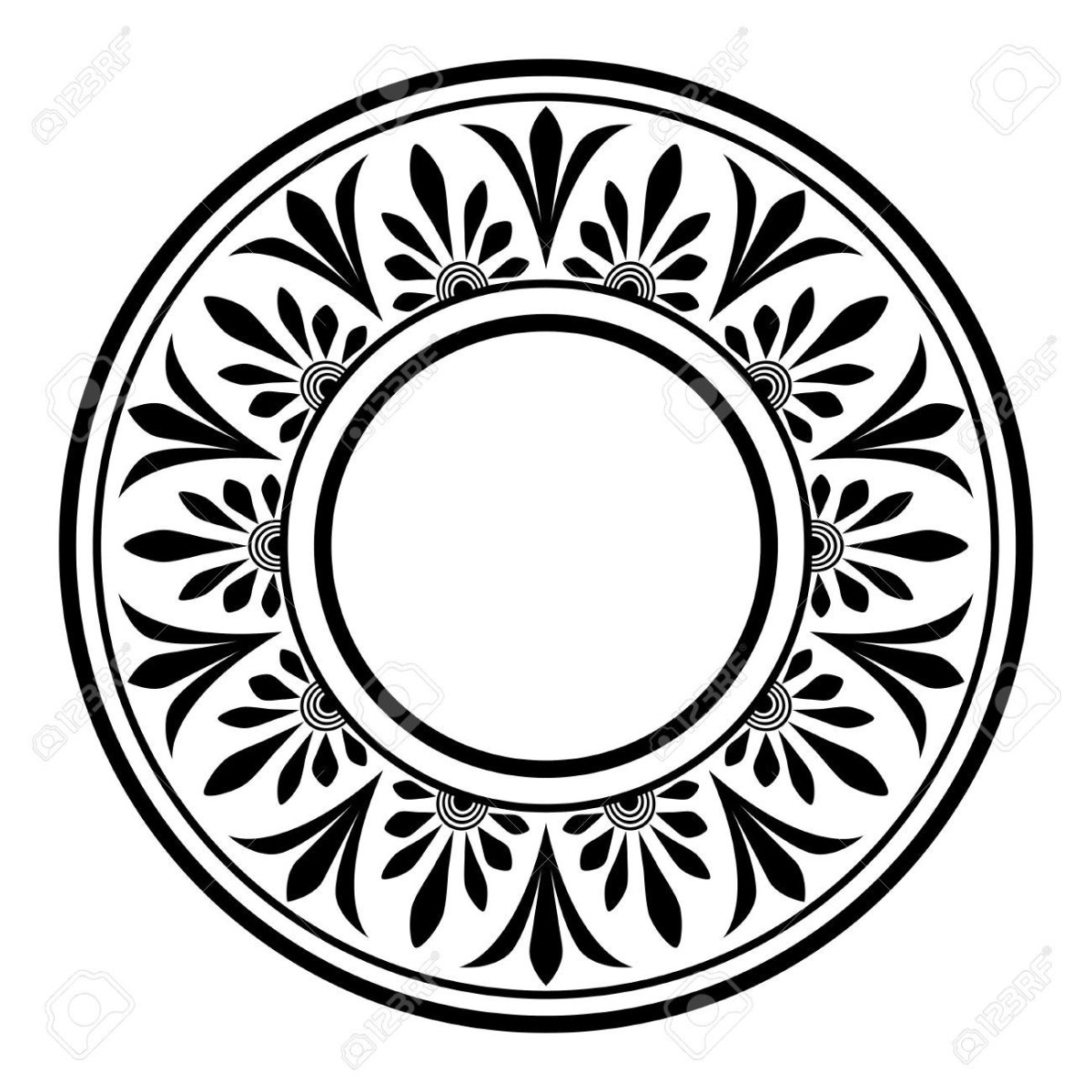 Геометрический орнамент в греческом стиле