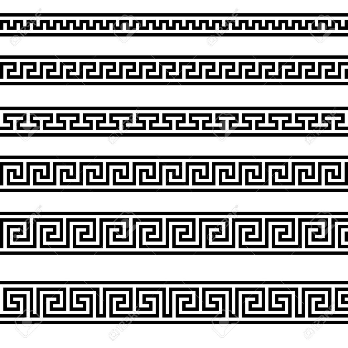 Критская волна орнамент древней Греции