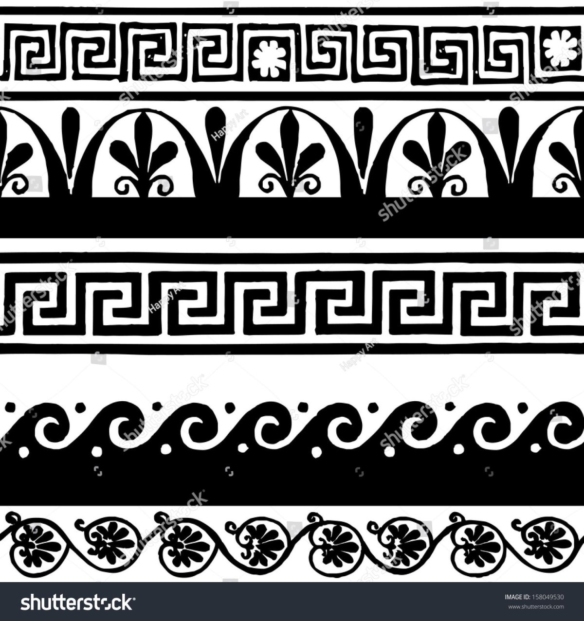 Орнамент древней Греции Меандр