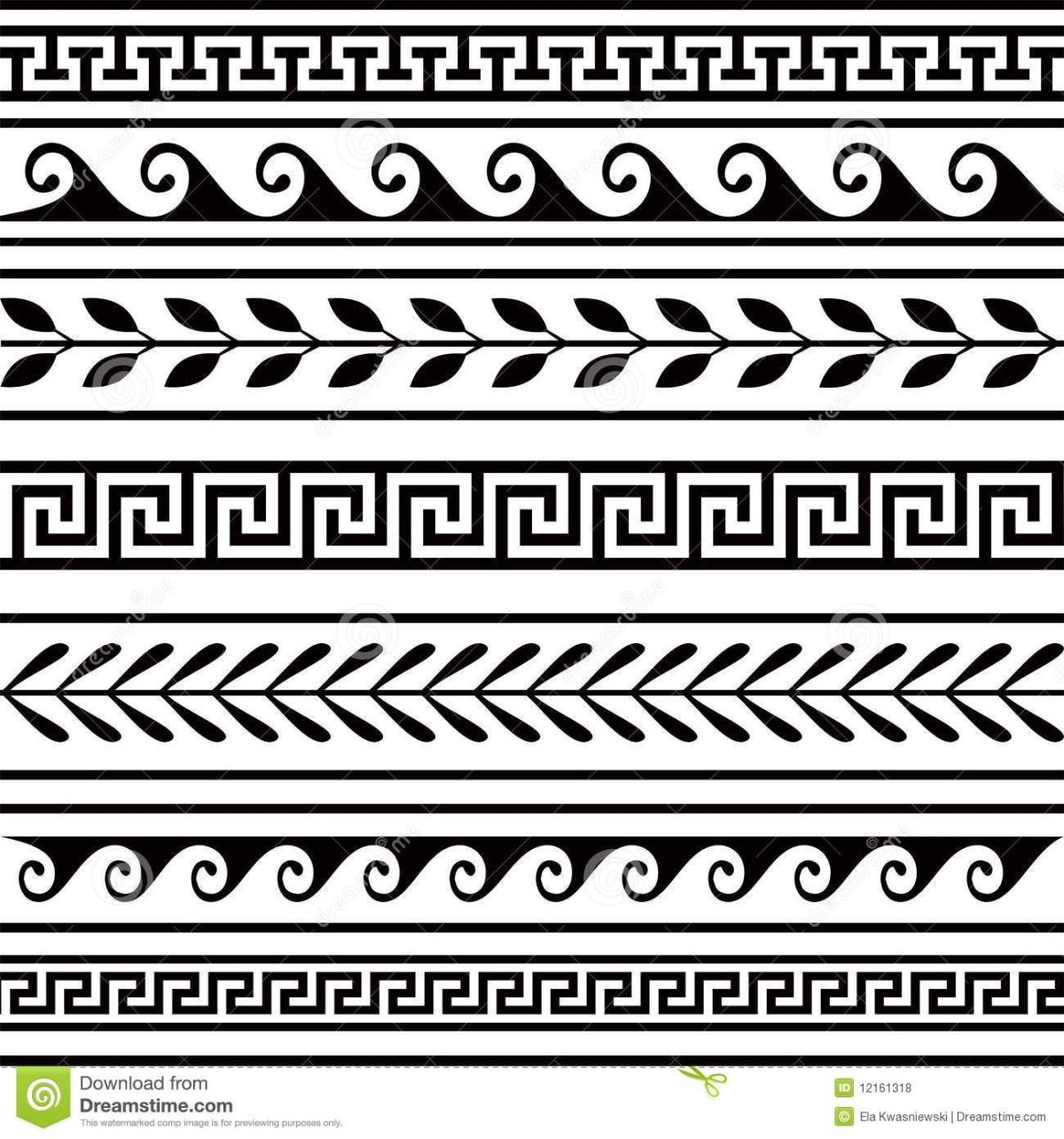 Римский орнамент Меандр