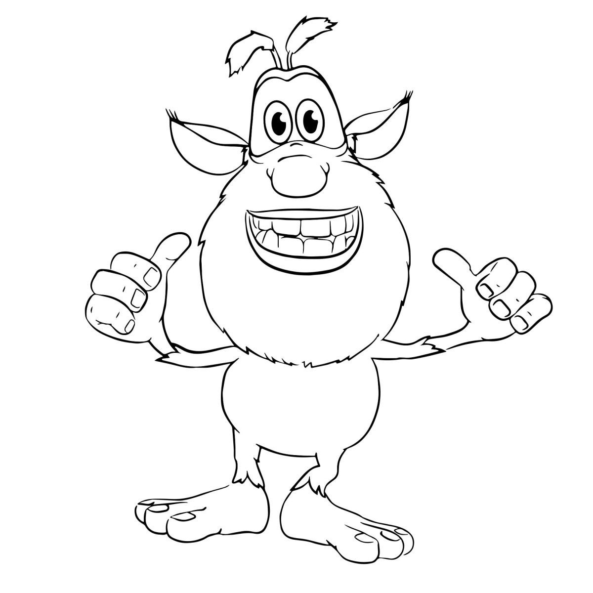 Разукрашки Буба