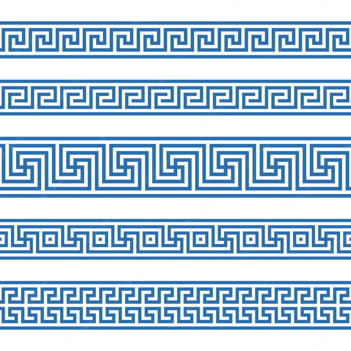 Древнегреческий орнамент Меандр круговой