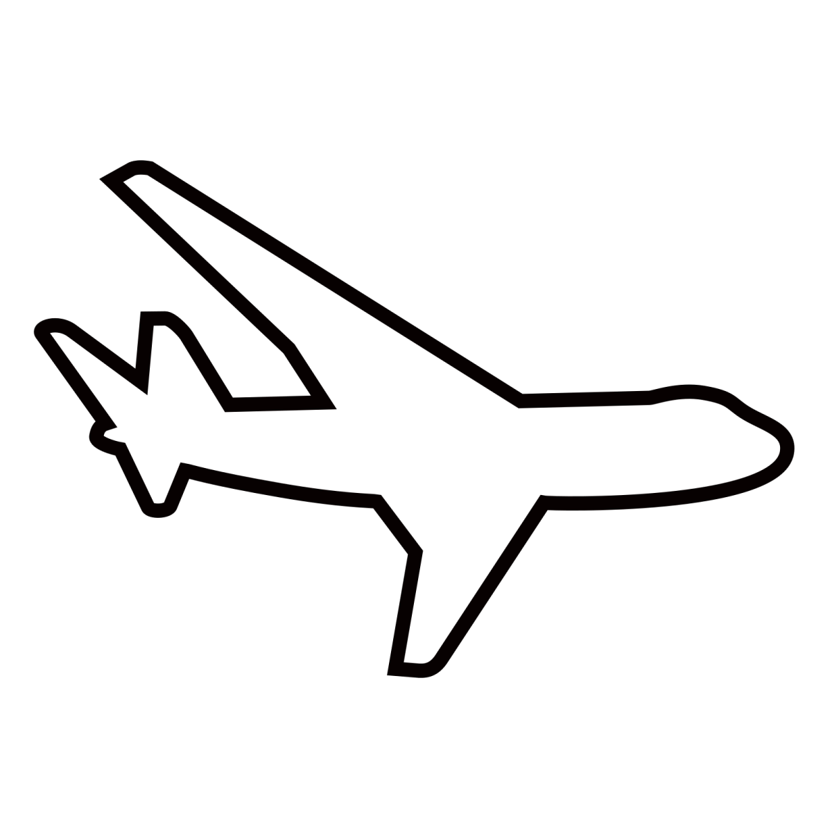 Трафарет самолета для вырезания