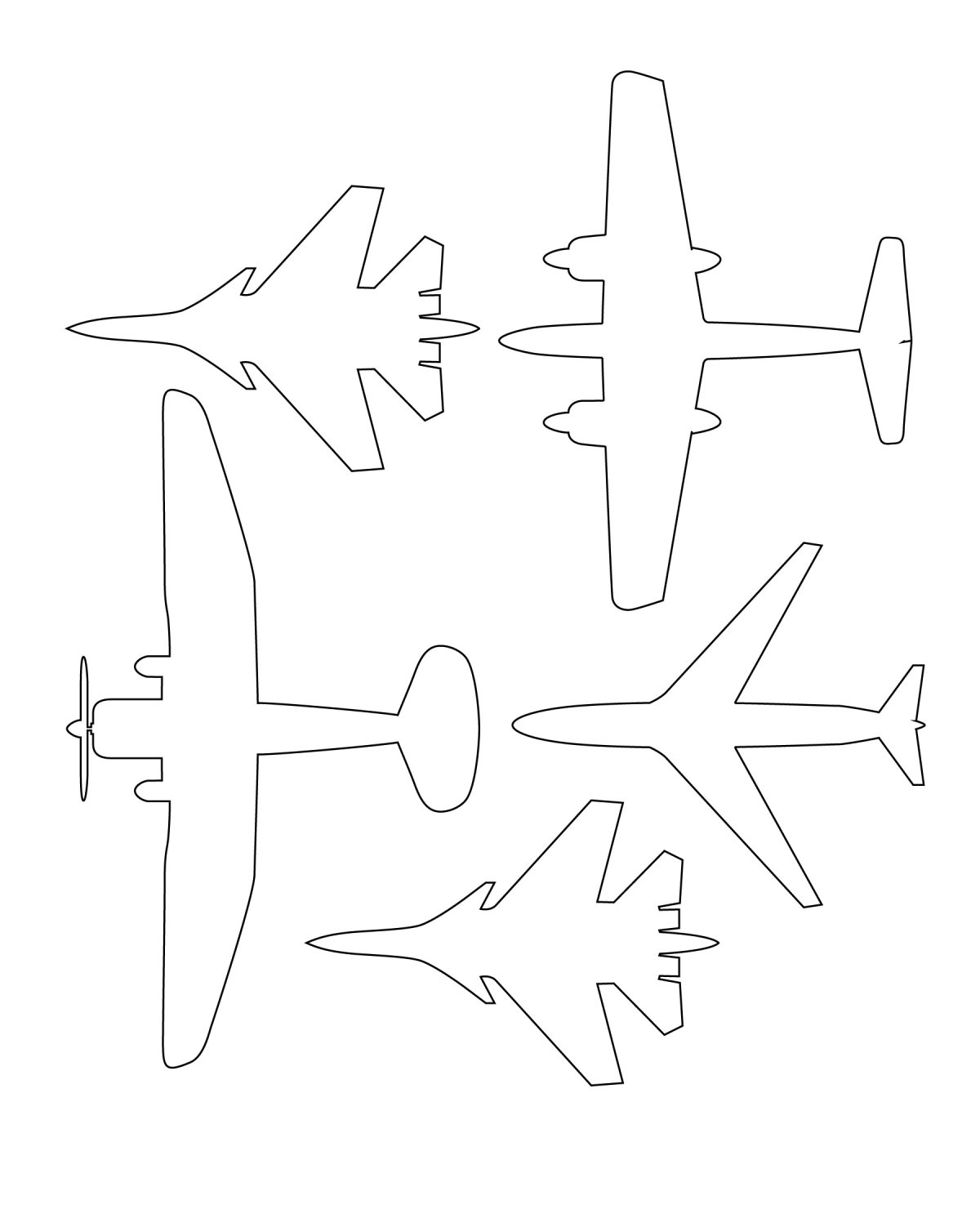 Контурный самолет