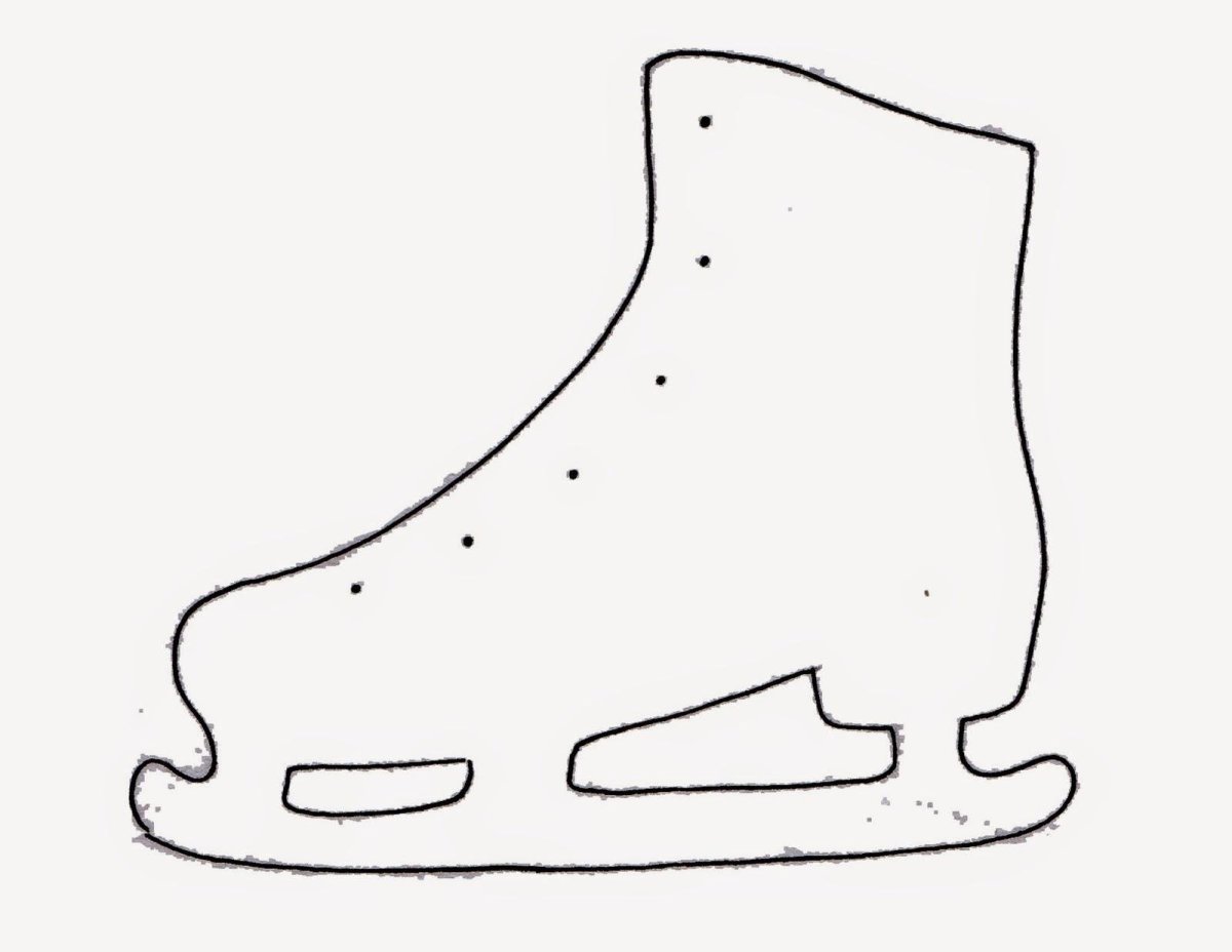 Трафарет коньков