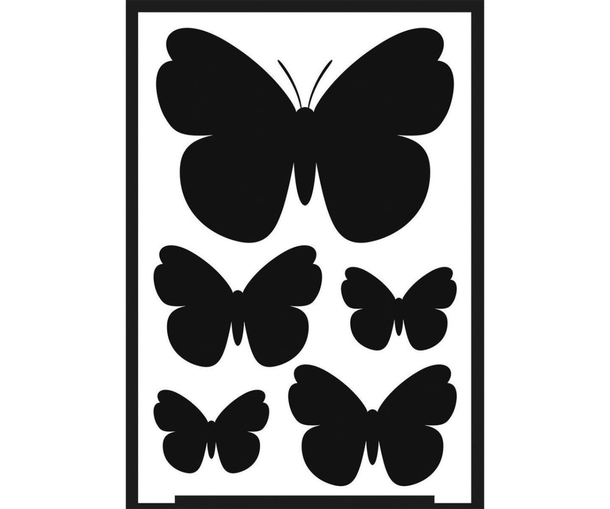 Трафарет цветов для панно