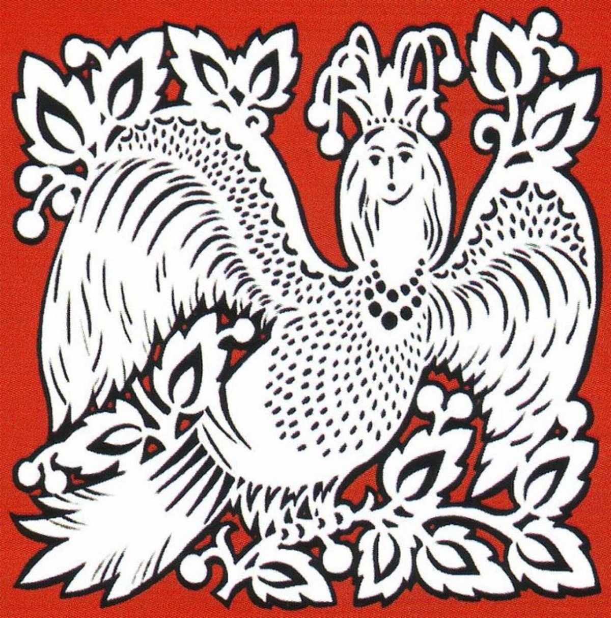 Петух стилизация текстом