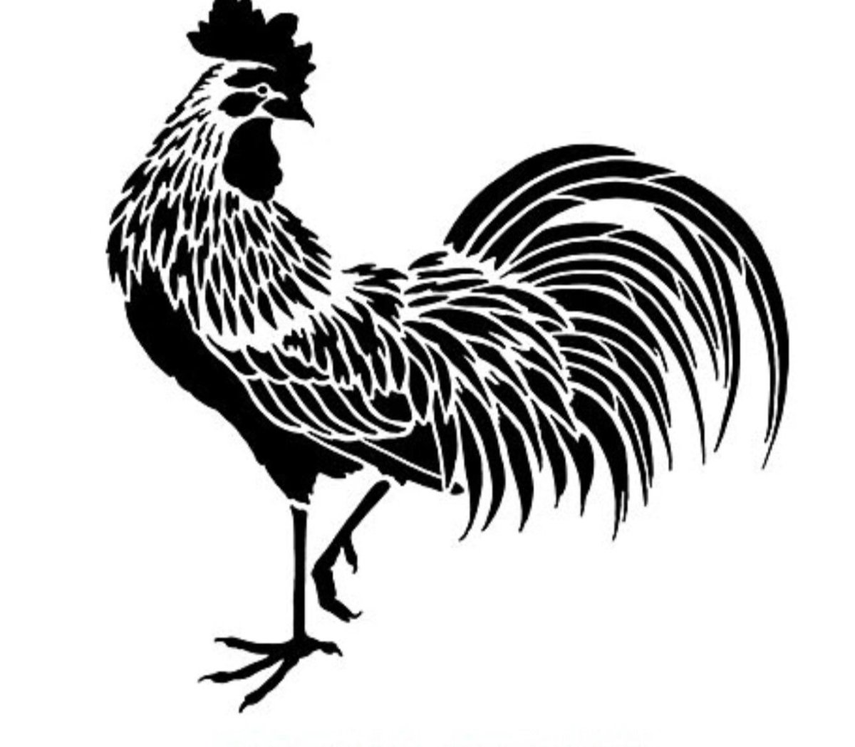 Куры и петух трафарет для выжигания