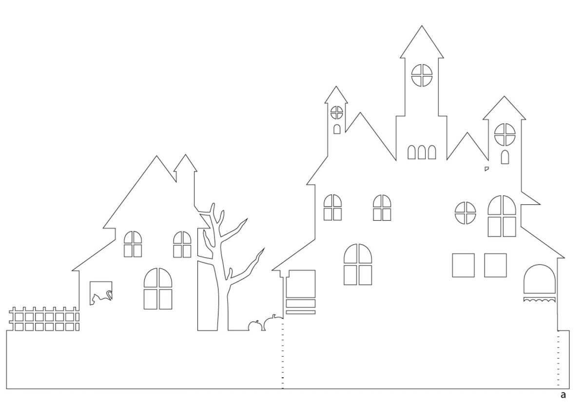 Трафарет "город"