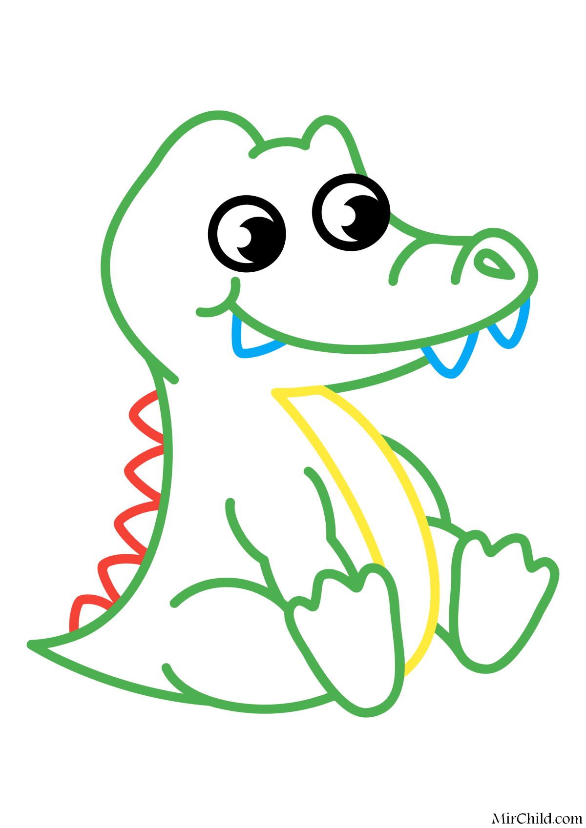 Цветные раскраски для малышей