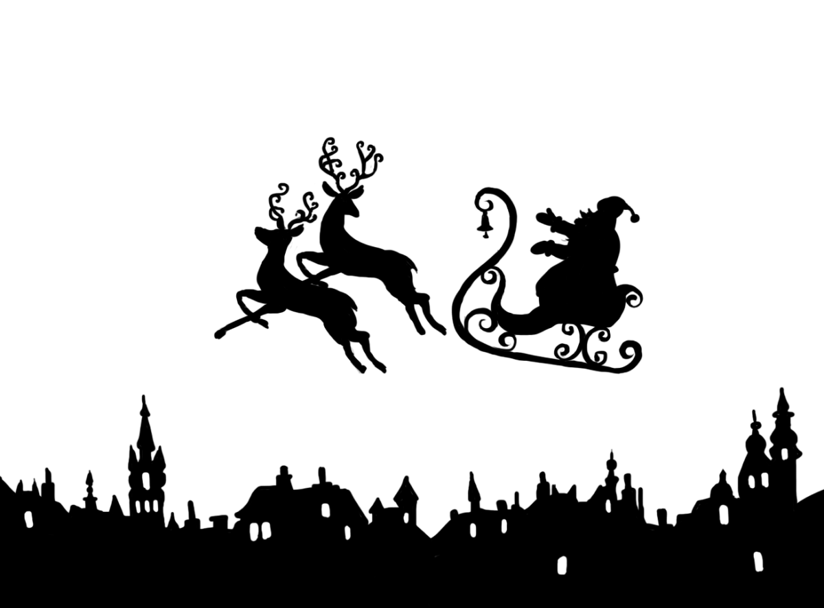 Силуэт прогулка по городу