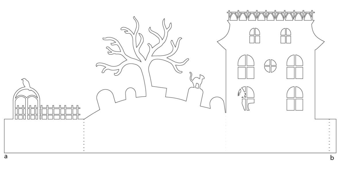 Силуэты домов города