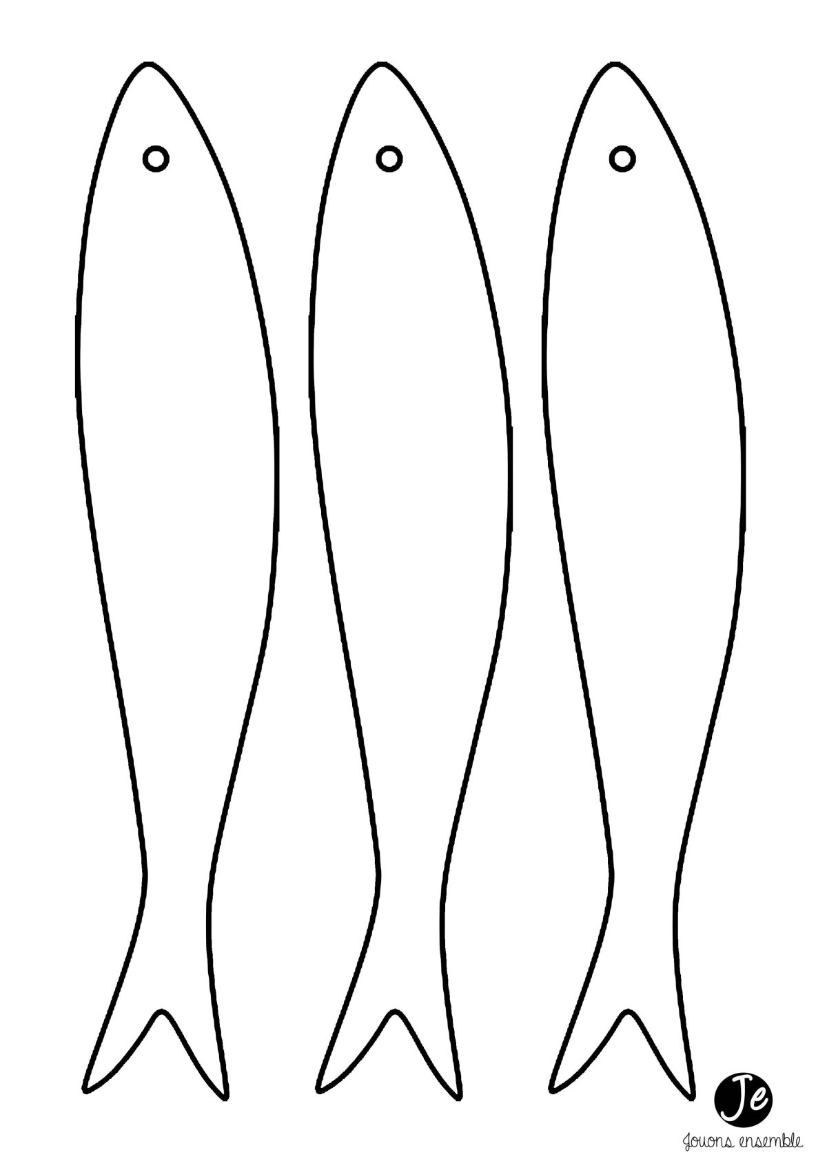 Трафарет рыбы