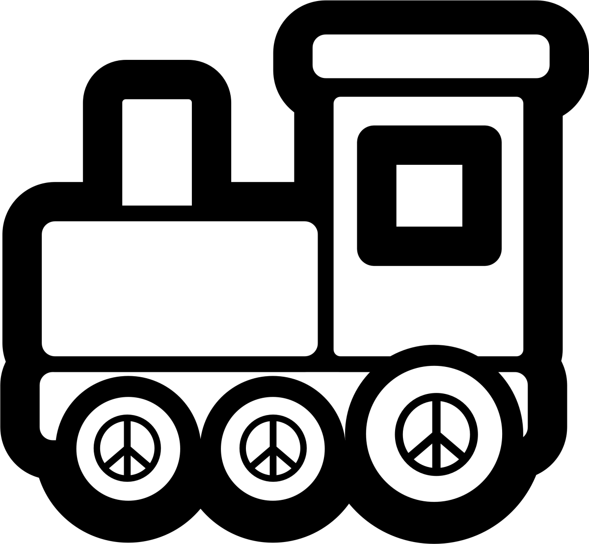 Поезд трафарет для выжигания