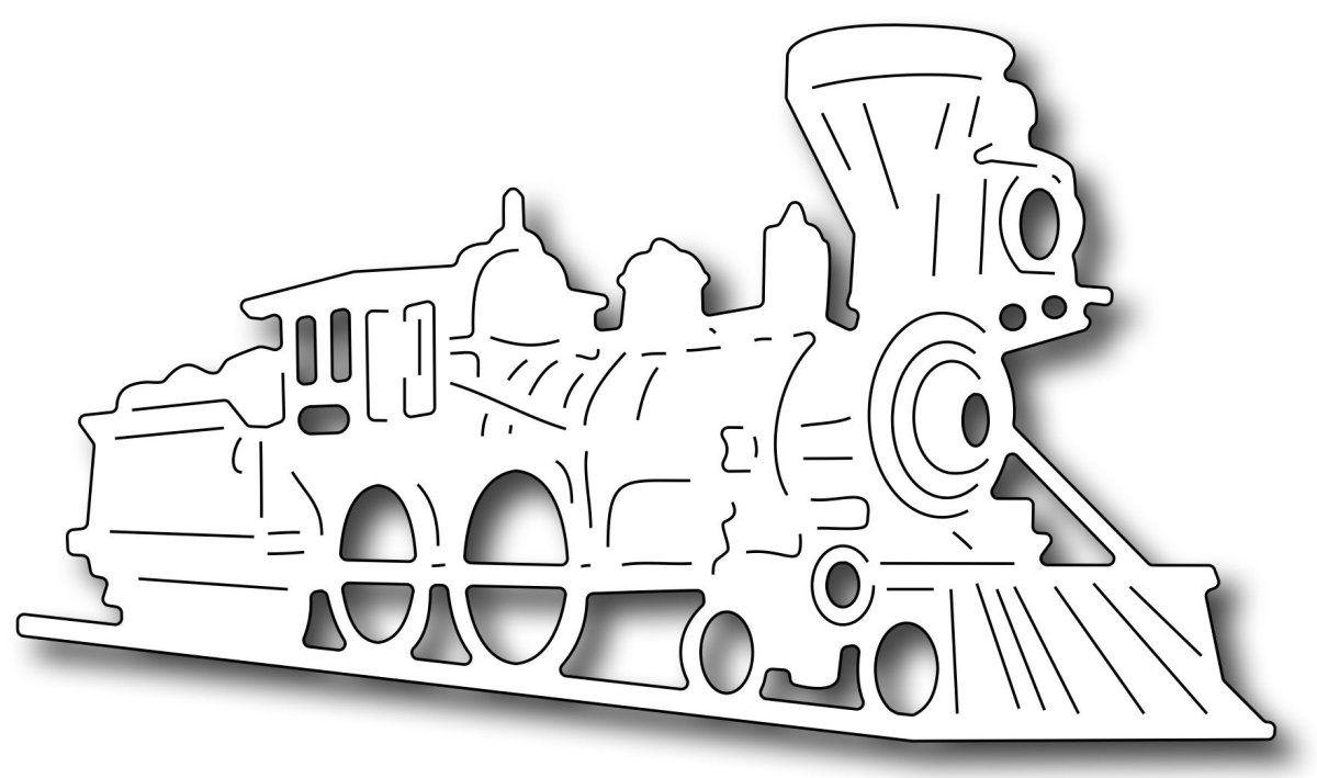 Поезд трафарет
