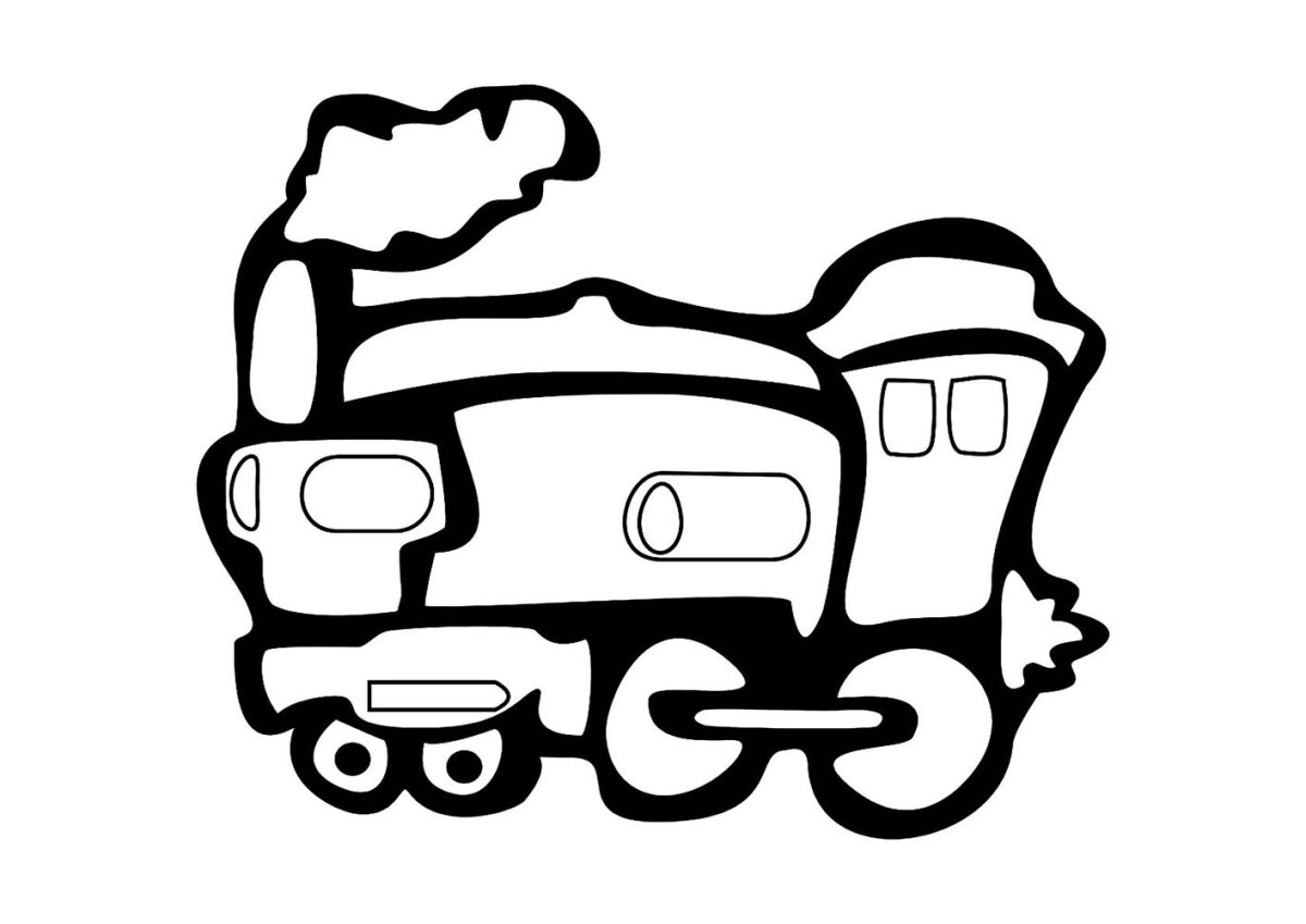 Иконка электричка сбоку