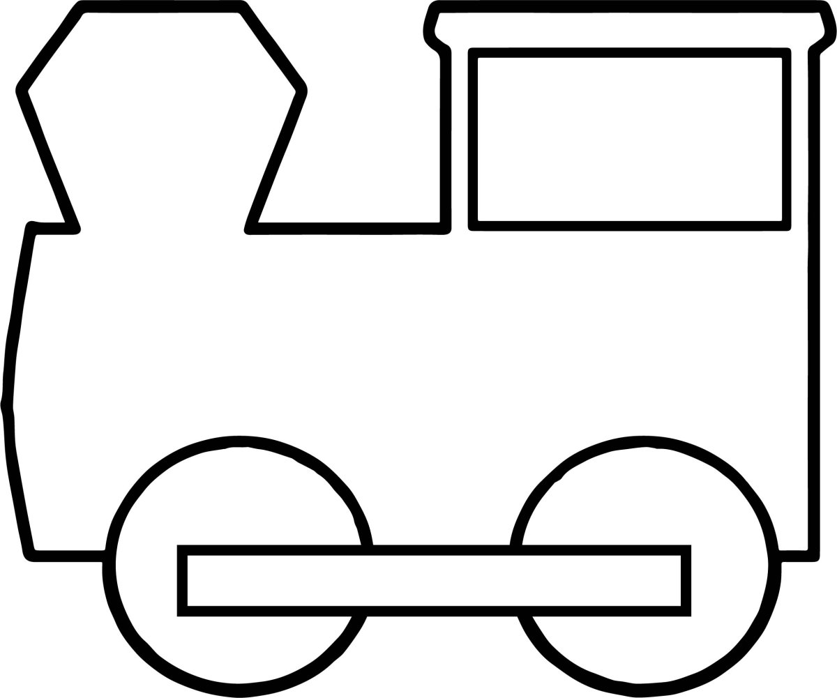 Поезд трафарет