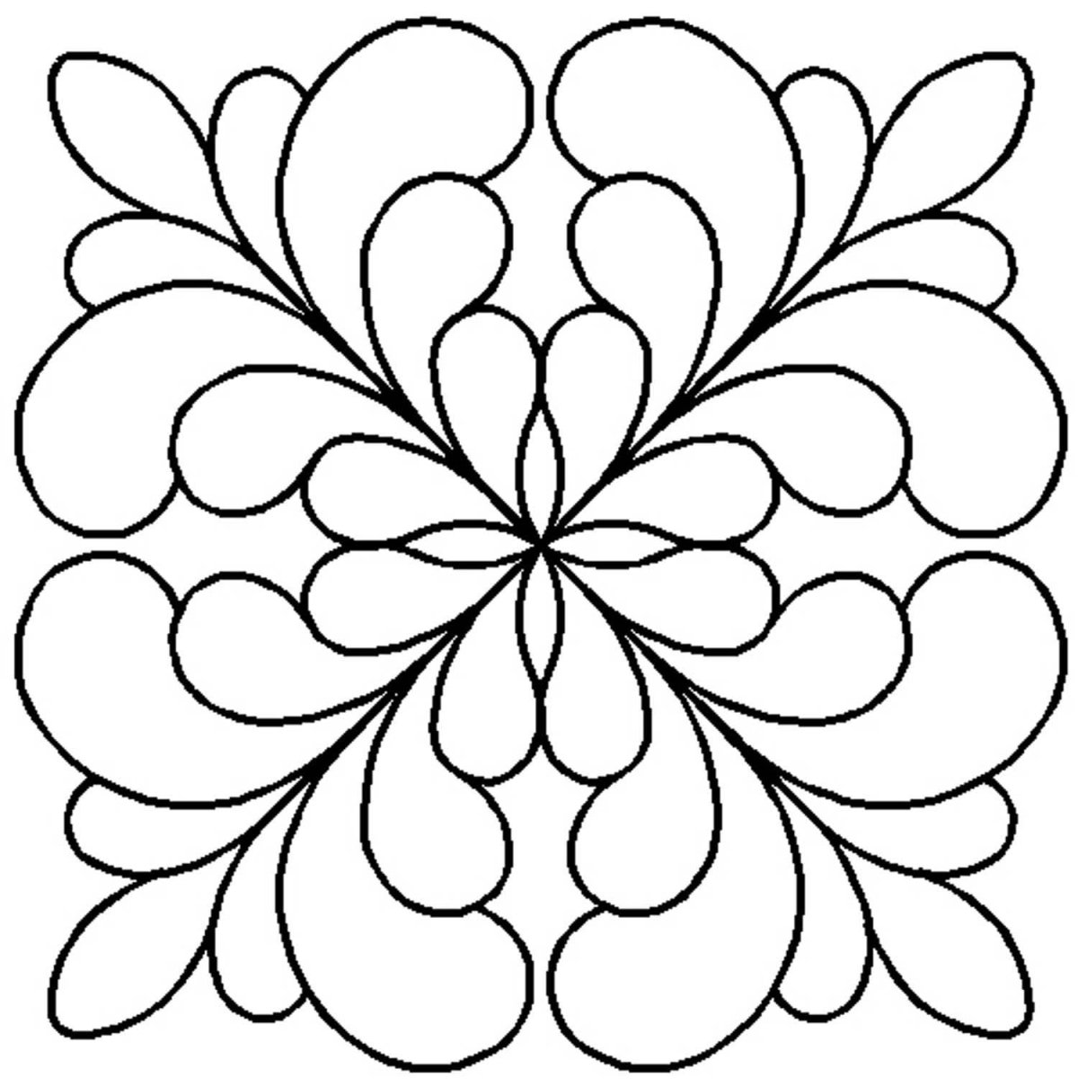 Геометрический узор для стегания