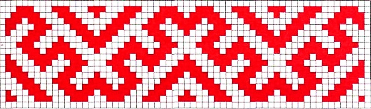 Славянские узоры по клеткам
