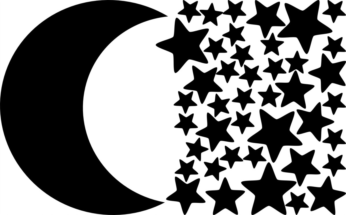 Луна раскраска