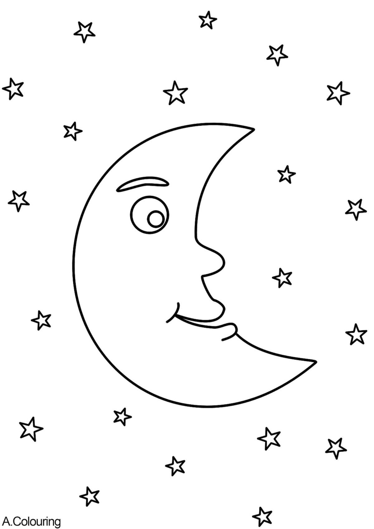 Трафареты на окна месяц