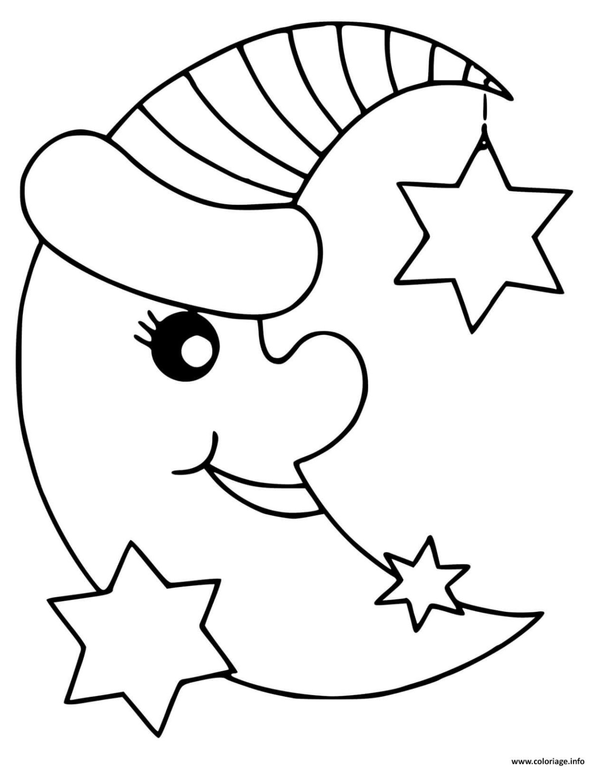 Трафарет месяц вектор