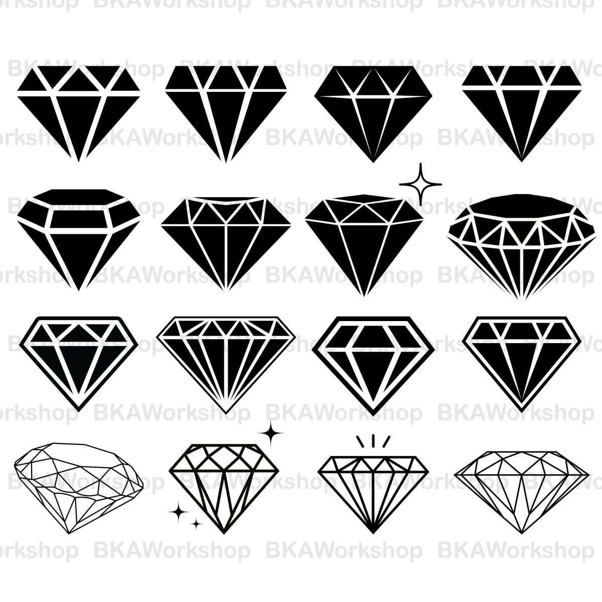 Бриллиант трафарет