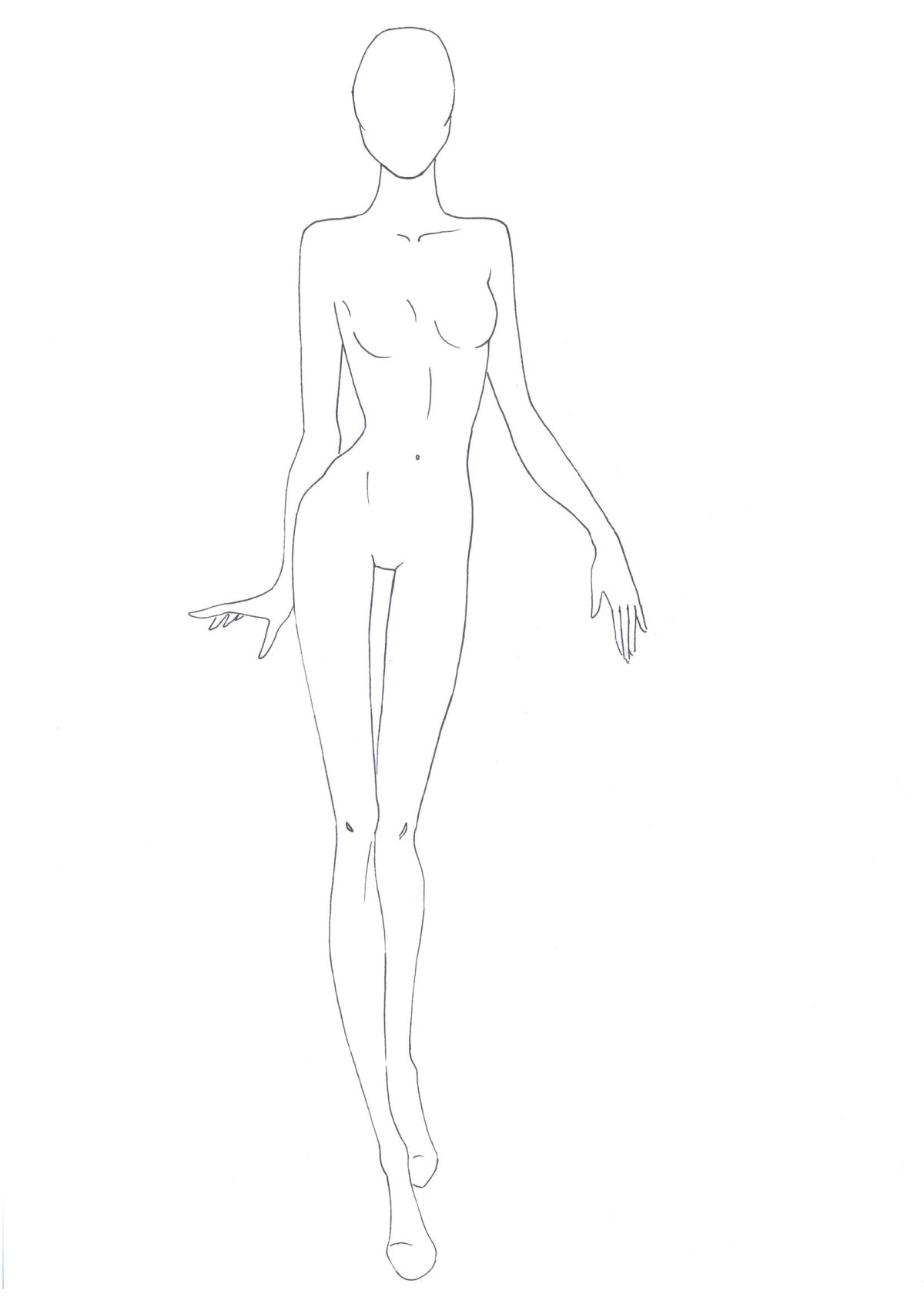 Манекен для рисования одежды