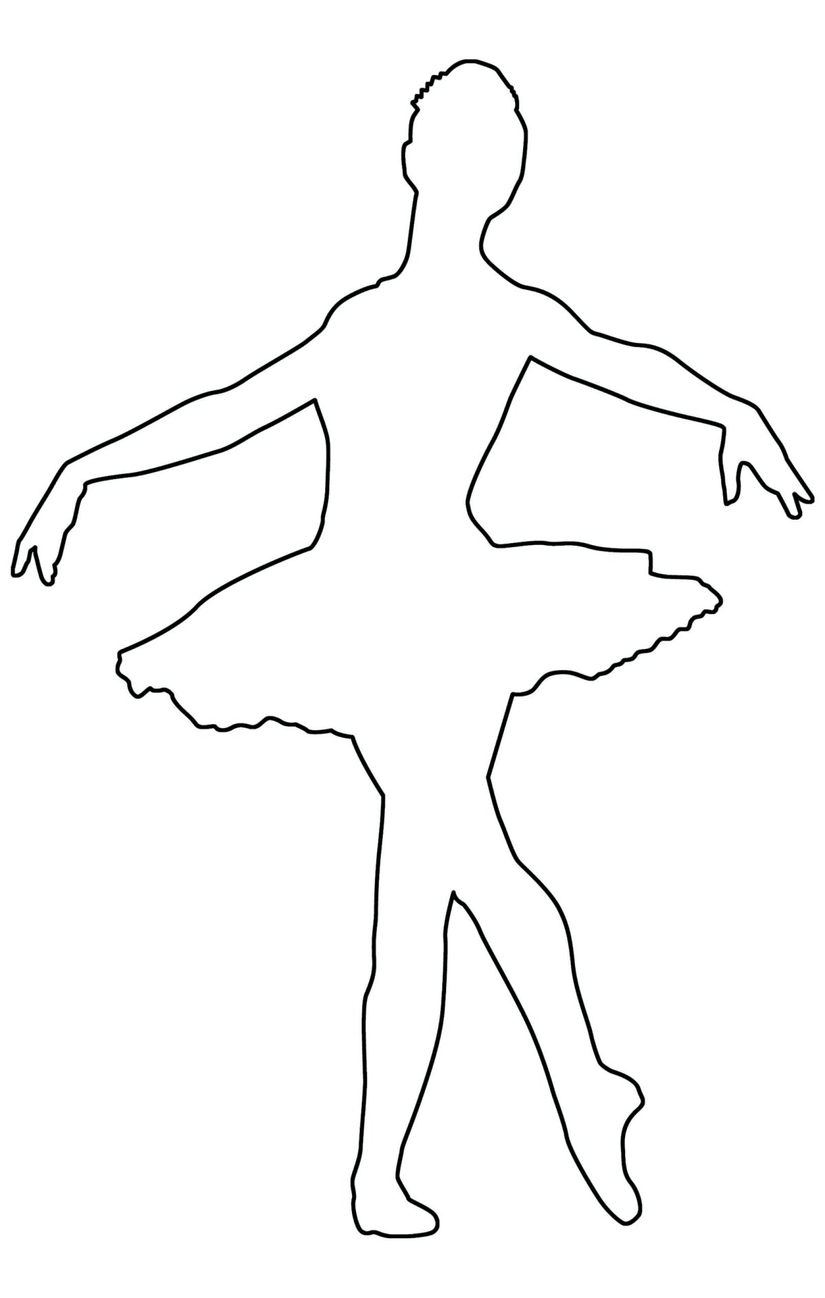 Контур тела человека