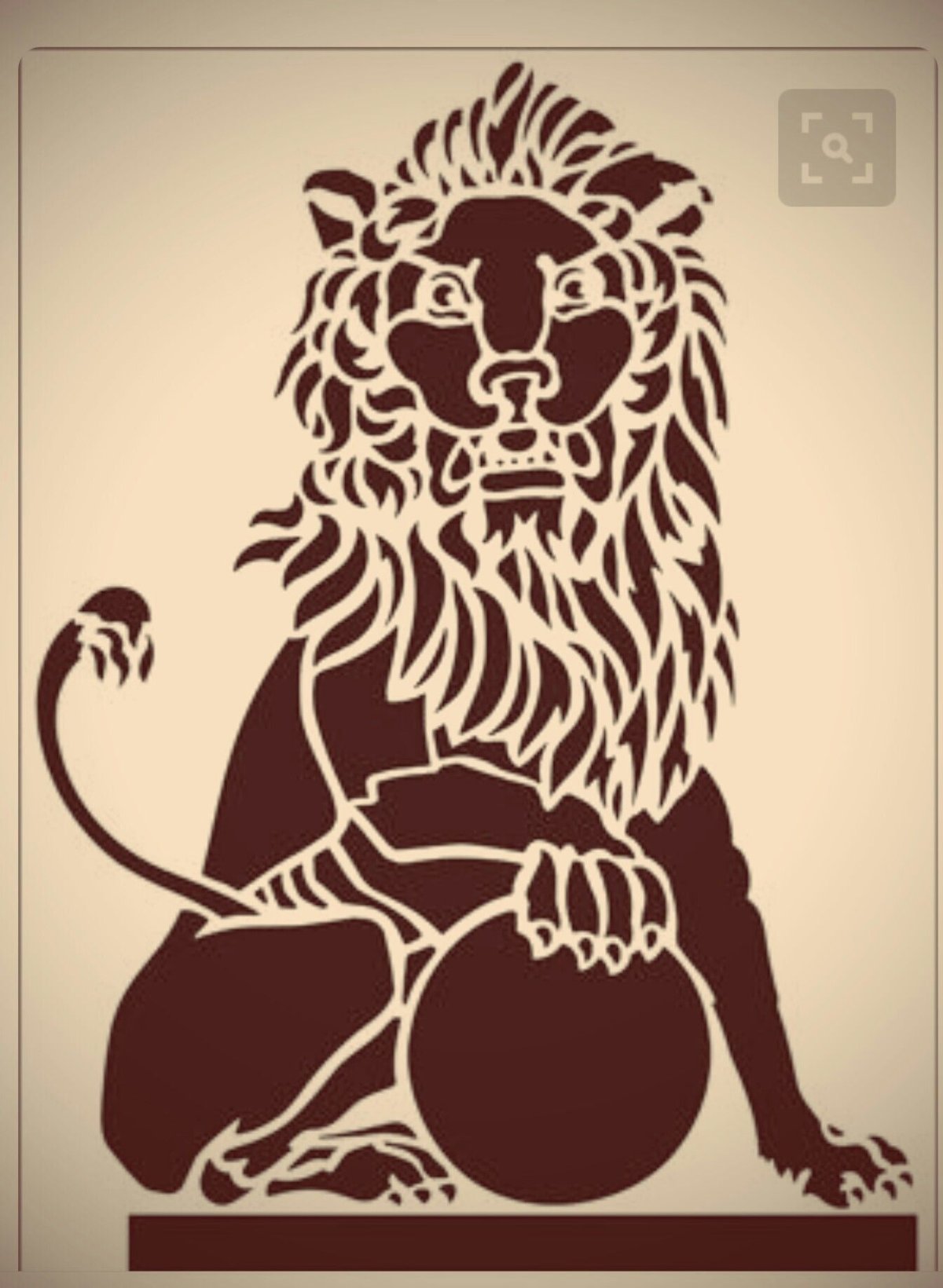Голова Льва контур