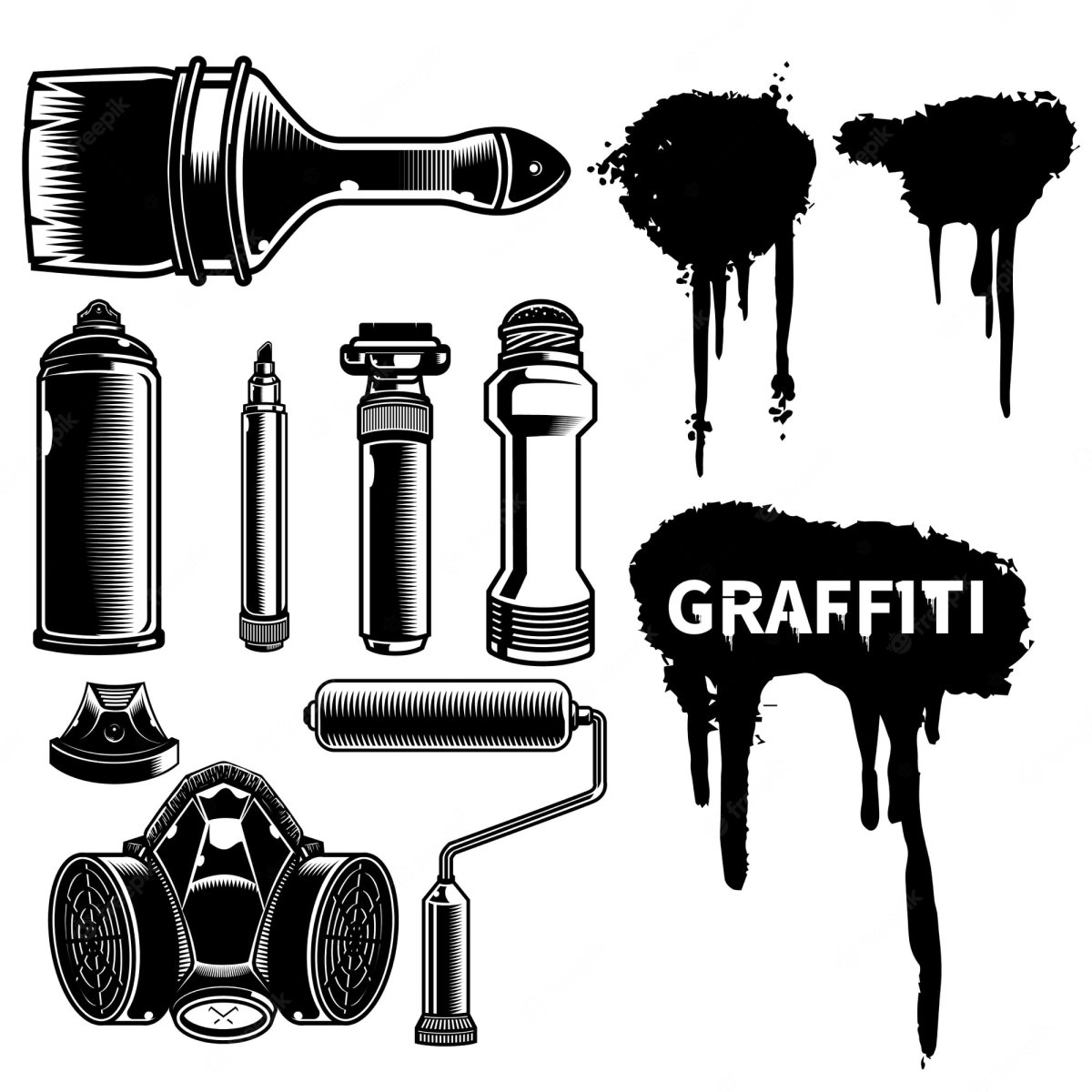 Картины баллончиками с краской