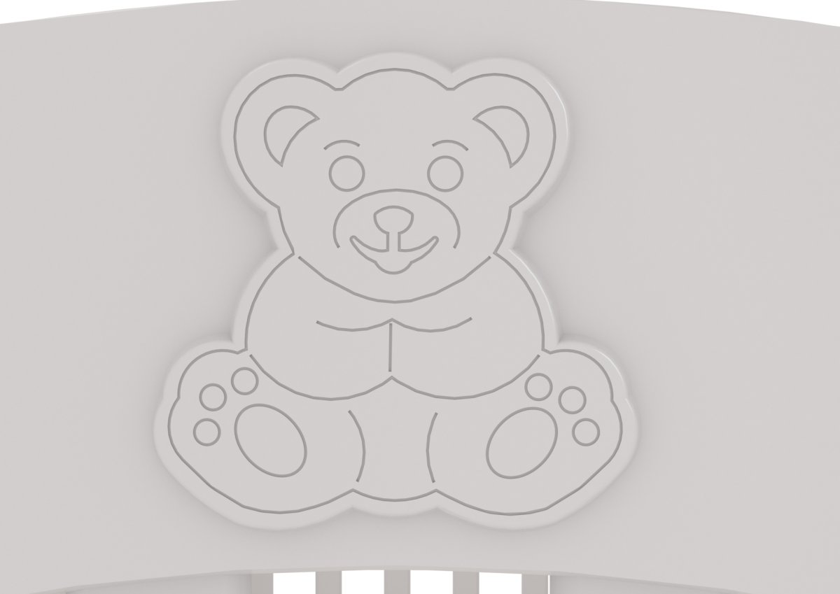 Медвежонок трафарет