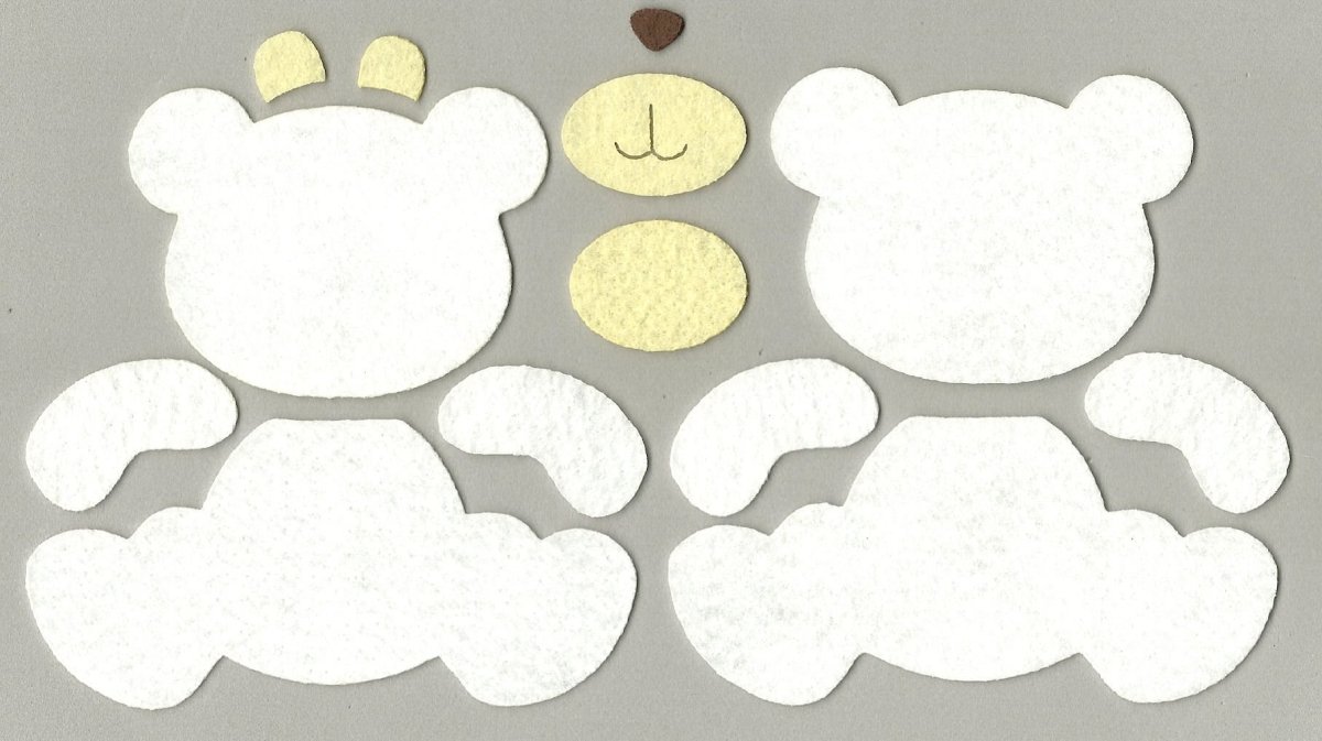 Мишка шаблон для вырезания