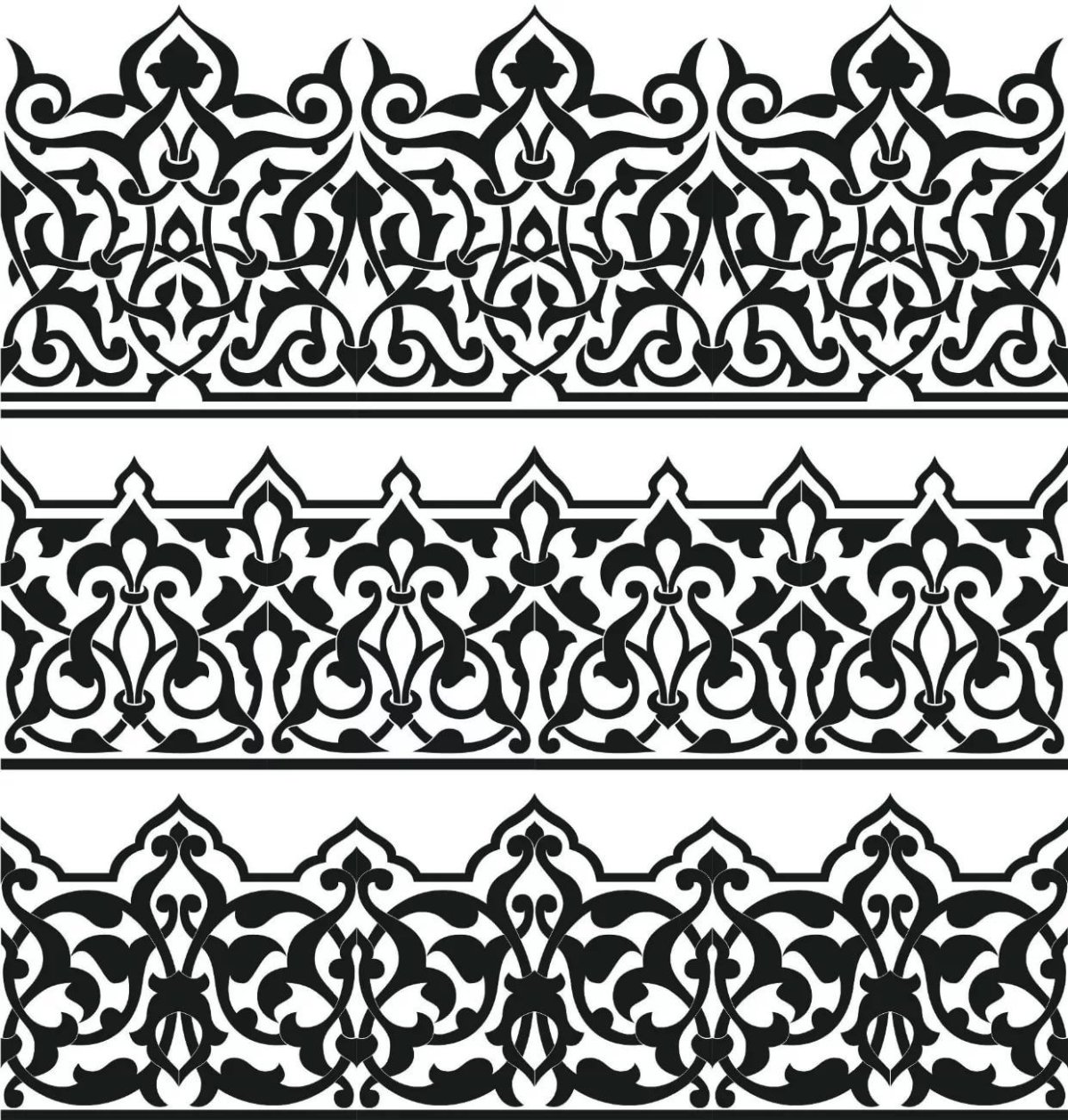 Орнамент трафарет