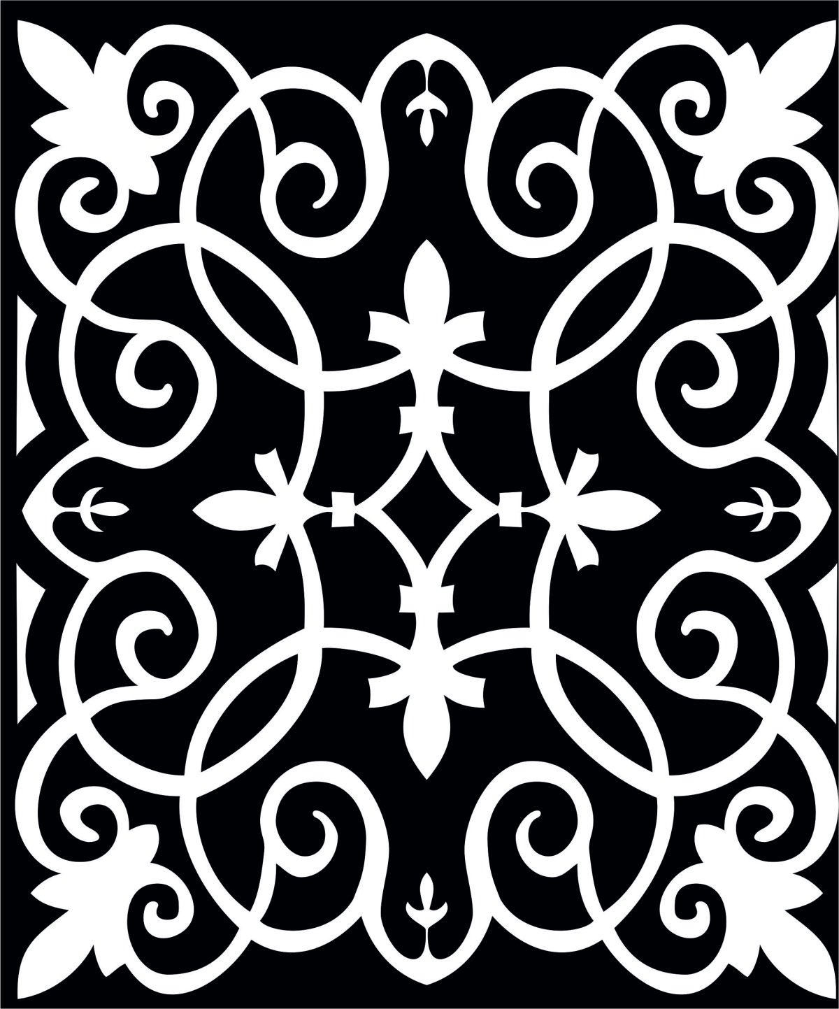 Прямоугольные трафареты для декора