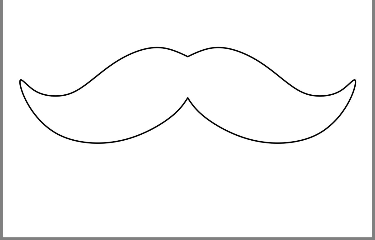 Усы шаблон