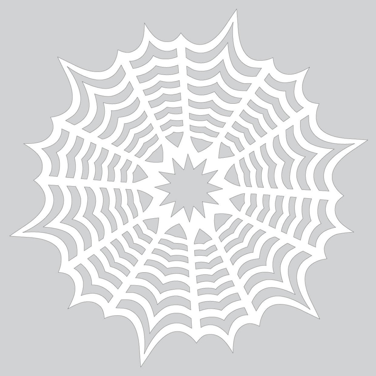 Паутинка из бумаги