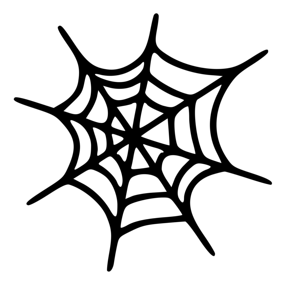Трафарет паутина для Хэллоуина