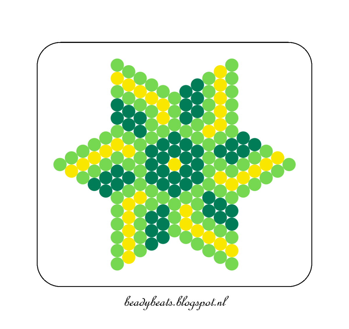 Схема термомозаики звезда