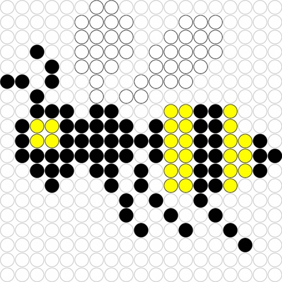 Пчелка из мозаики