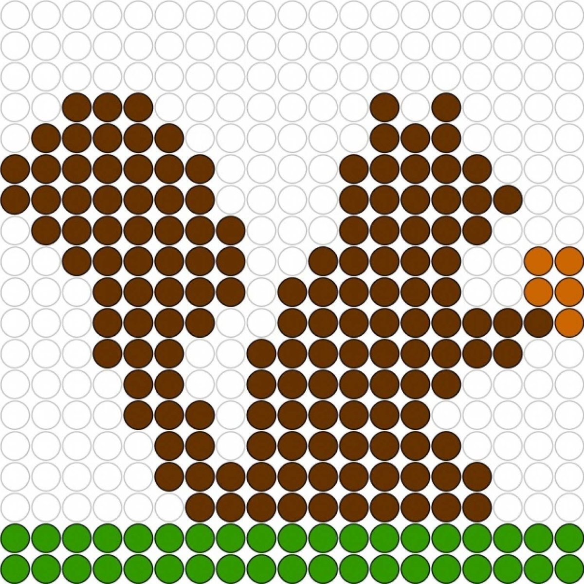 Белка из термомозаики