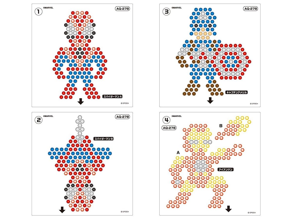Человек паук схема Аквамозаика