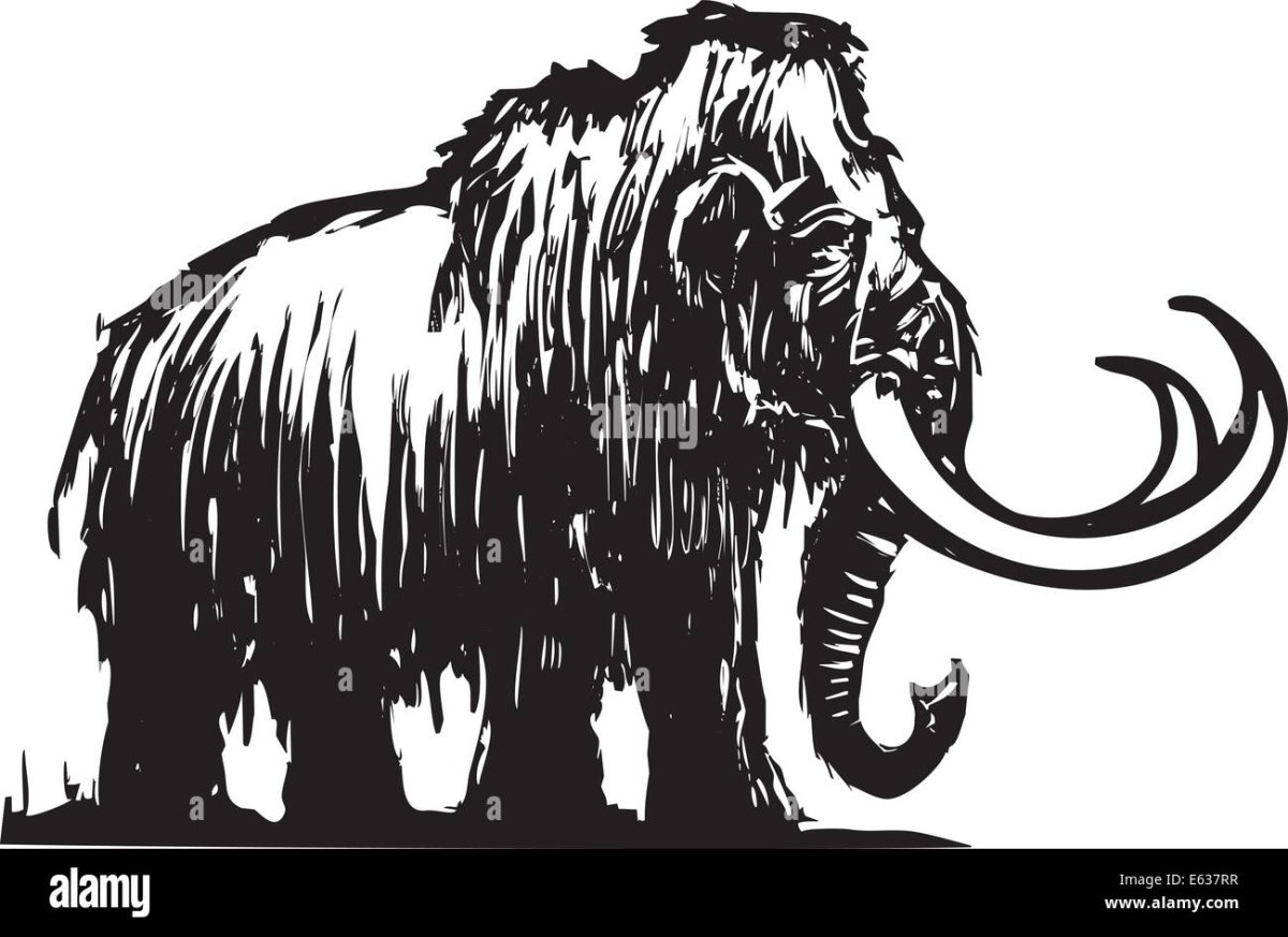 Мамонт силуэт