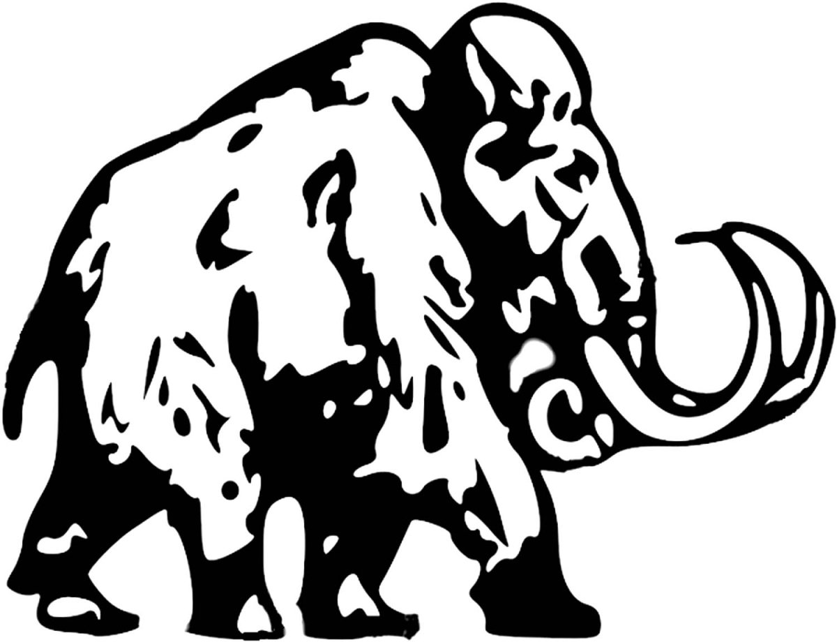 Мамонт силуэт вектор