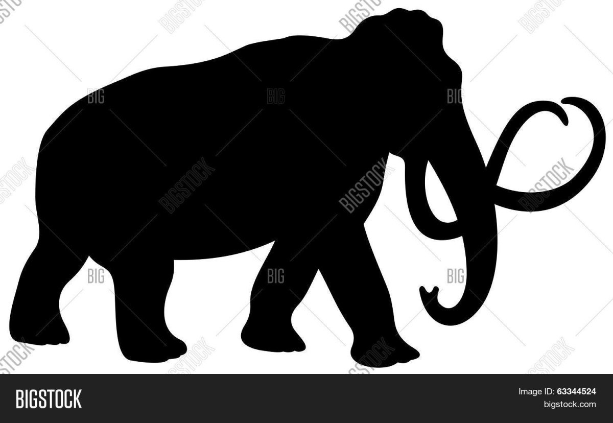 Мамонт силуэт