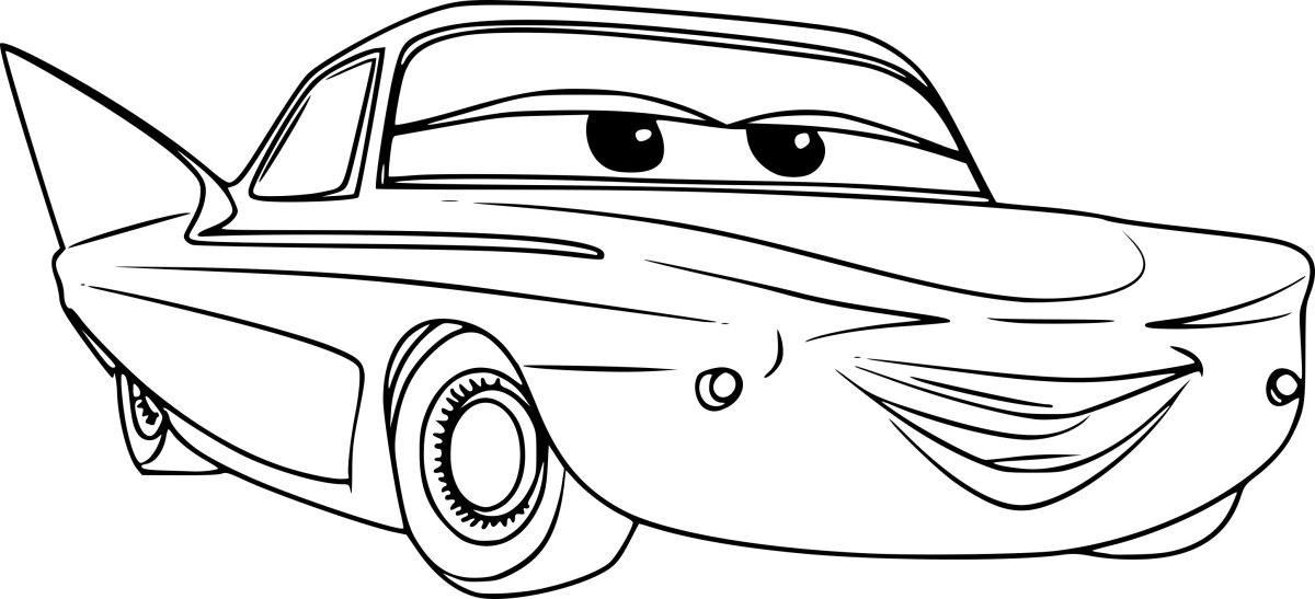 Раскраска молния Пиксар Тачки