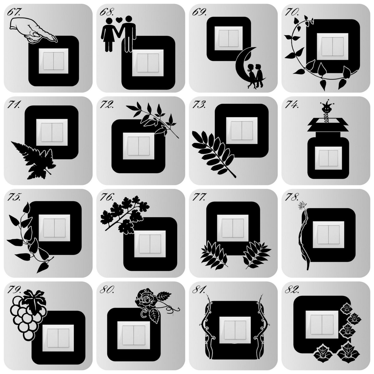 Трафарет для выключателя