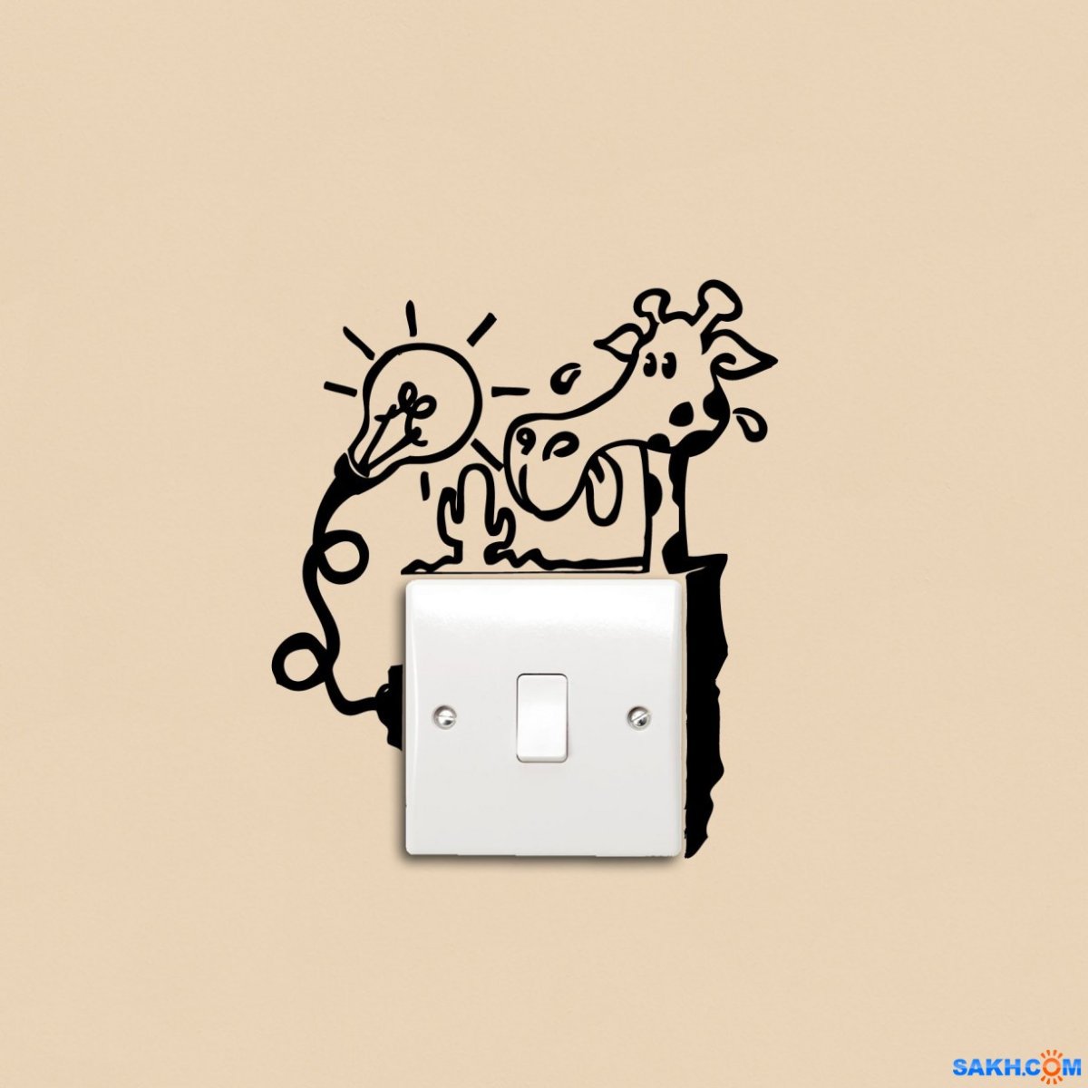 Интерьерная наклейка на выключатель