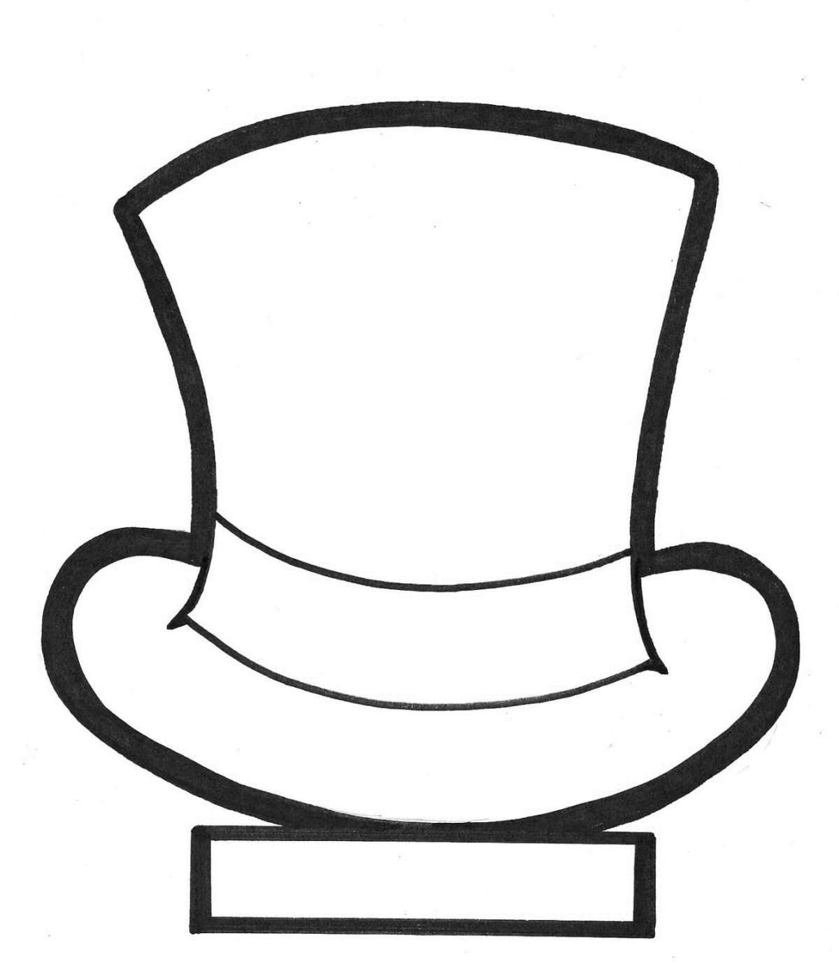 Шляпа трафарет для вырезания