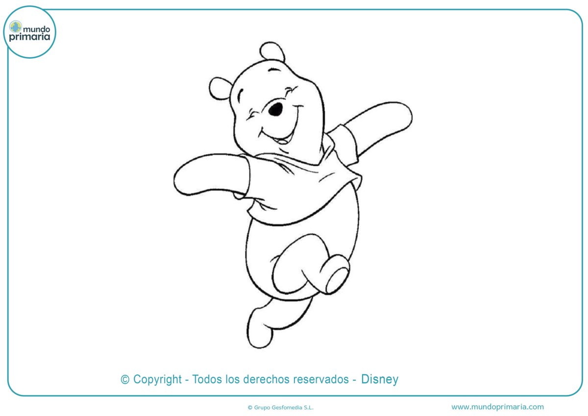 Трафарет Винни пуха для аппликации